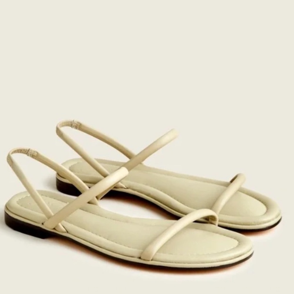 J crew menorca padded slingback sandals in faded pistachio Sz 9.5